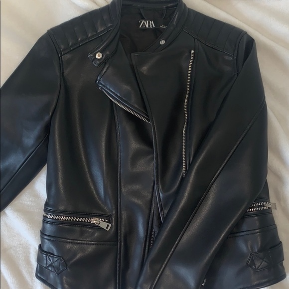 Zara Jackets & Blazers - ZARA Black Leather Jacket